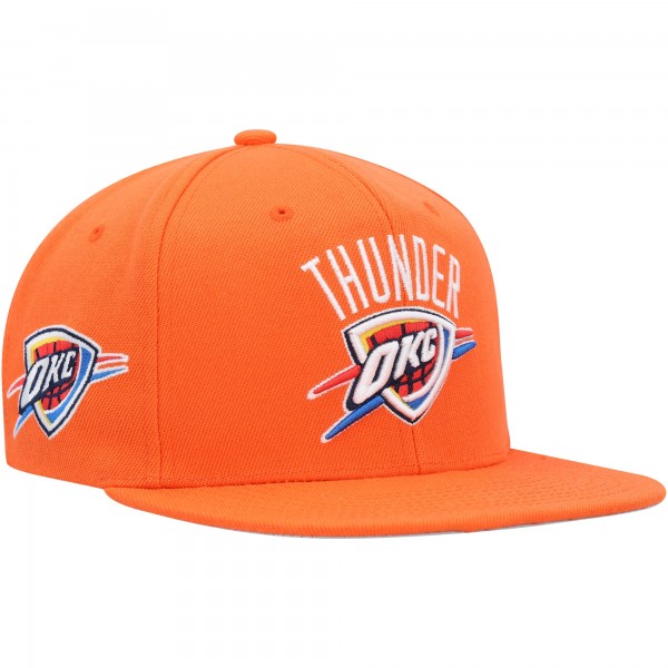 Бейсболка Oklahoma City Thunder Mitchell & Ness Orange Side Core 2.0