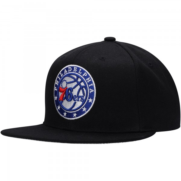 Бейсболка Philadelphia 76ers Mitchell & Ness Side Core 2.0 - Black