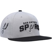 Бейсболка San Antonio Spurs Mitchell & Ness Side Core 2.0 - Gray/Black