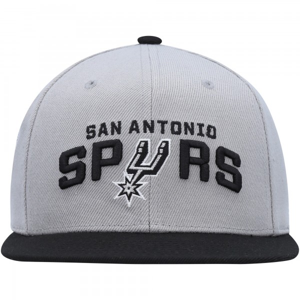Бейсболка San Antonio Spurs Mitchell & Ness Side Core 2.0 - Gray/Black