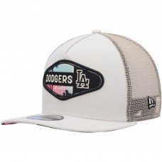 Бейсболка Los Angeles Dodgers New Era Retro Beachin Patch A-Frame Trucker 9FIFTY - Natural