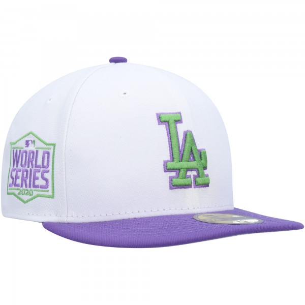 Бейсболка Los Angeles Dodgers New Era 2020 World Series Side Patch 59FIFTY - White