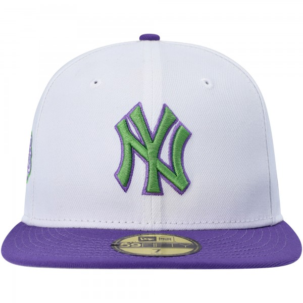 Бейсболка New York Yankees New Era  Side Patch 59FIFTY - White