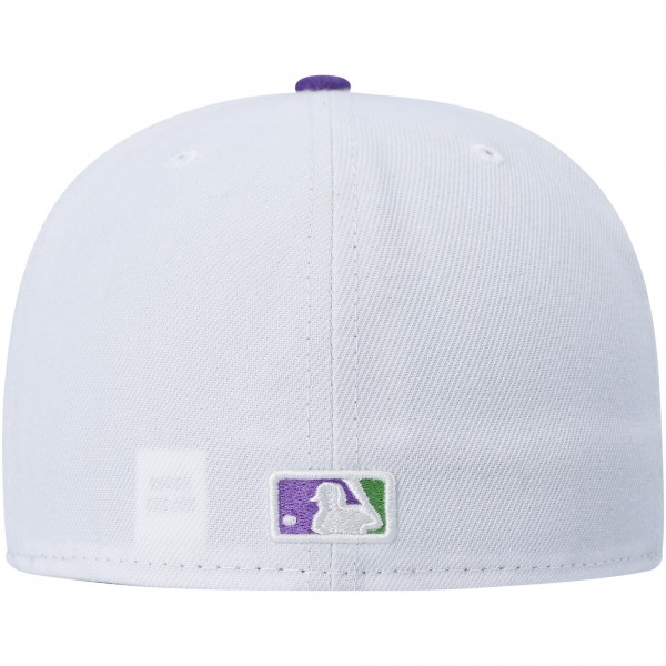 Бейсболка New York Yankees New Era  Side Patch 59FIFTY - White