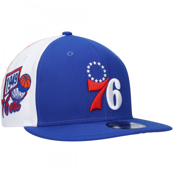 Бейсболка Philadelphia 76ers New Era Pop Panels 9FIFTY - Royal