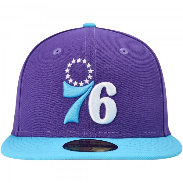 Бейсболка Philadelphia 76ers New Era Vice 59FIFTY - Purple