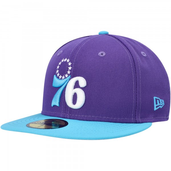 Бейсболка Philadelphia 76ers New Era Vice 59FIFTY - Purple