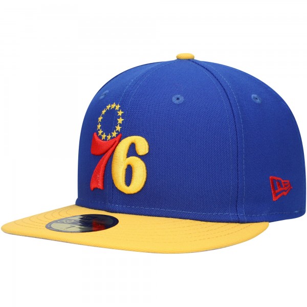 Бейсболка Philadelphia 76ers New Era Side Patch 59FIFTY - Royal