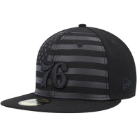 Бейсболка Philadelphia 76ers New Era Black on Black Tonal Flag 59FIFTY