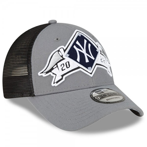 Бейсболка New York Yankees New Era 2022 Division Series Winner Locker Room 9FORTY - Gray