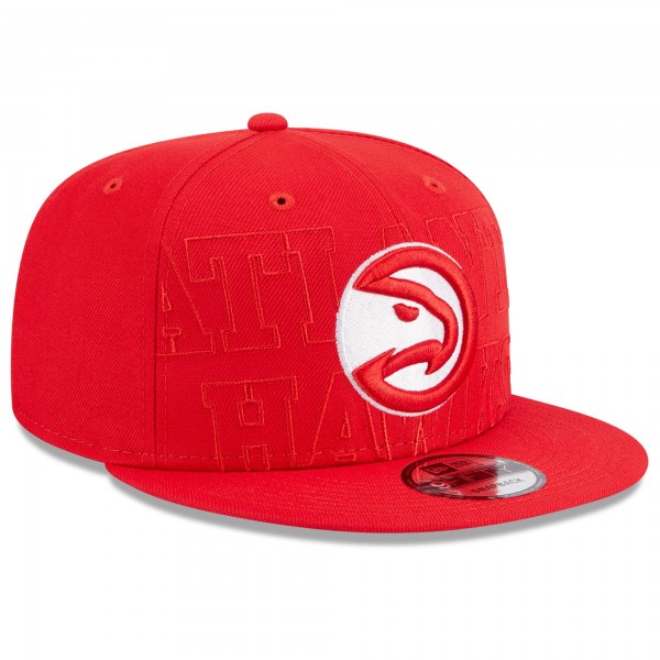 Бейсболка Atlanta Hawks New Era 2023 NBA Draft 9FIFTY - Red
