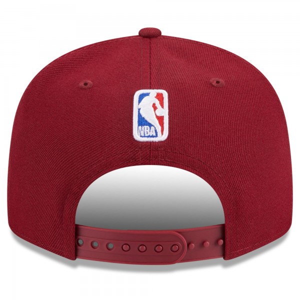Бейсболка Cleveland Cavaliers New Era 2023 NBA Draft 9FIFTY - Wine