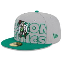 Бейсболка Boston Celtics New Era 2023 NBA Draft Two-Tone 59FIFTY - Gray/Kelly Green