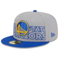 Бейсболка Golden State Warriors New Era 2023 NBA Draft Two-Tone 59FIFTY - Gray/Royal