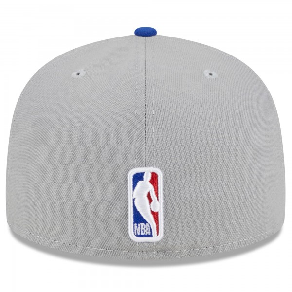 Бейсболка Golden State Warriors New Era 2023 NBA Draft Two-Tone 59FIFTY - Gray/Royal