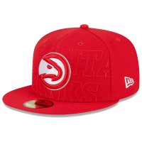 Бейсболка Atlanta Hawks New Era 2023 NBA Draft 59FIFTY - Red
