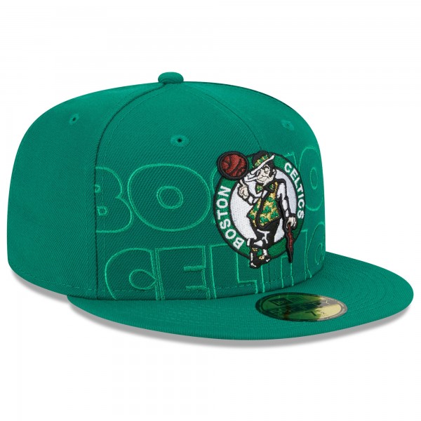 Бейсболка Boston Celtics New Era 2023 NBA Draft 59FIFTY - Kelly Green