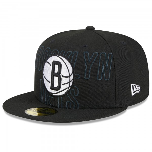 Бейсболка Brooklyn Nets New Era 2023 NBA Draft 59FIFTY - Black