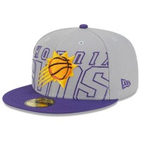 Бейсболка Phoenix Suns New Era 2023 NBA Draft Two-Tone 59FIFTY - Gray/Purple