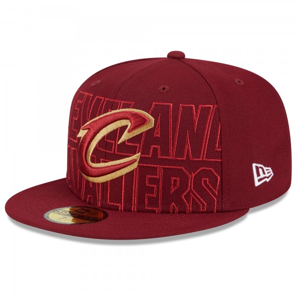 Бейсболка Cleveland Cavaliers New Era 2023 NBA Draft 59FIFTY - Wine
