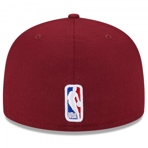 Бейсболка Cleveland Cavaliers New Era 2023 NBA Draft 59FIFTY - Wine