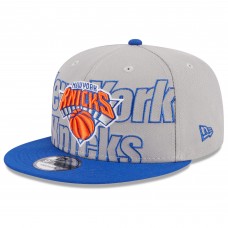 Бейсболка New York Knicks New Era 2023 NBA Draft Two-Tone 9FIFTY - Gray/Blue