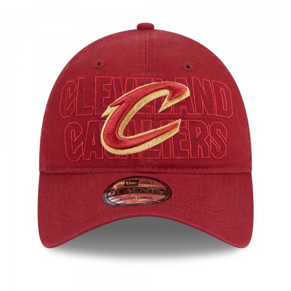 Бейсболка Cleveland Cavaliers New Era 2023 NBA Draft 9TWENTY - Wine