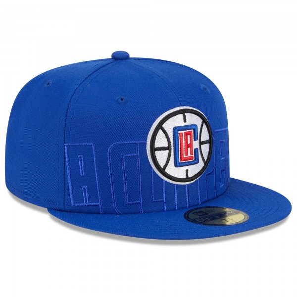 Бейсболка LA Clippers New Era 2023 NBA Draft 59FIFTY - Royal