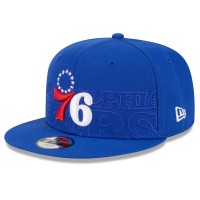 Бейсболка Philadelphia 76ers New Era Youth 2023 NBA Draft 9FIFTY - Royal