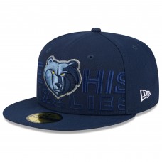 Бейсболка Memphis Grizzlies New Era 2023 NBA Draft 59FIFTY - Navy
