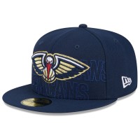Бейсболка New Orleans Pelicans New Era 2023 NBA Draft 59FIFTY - Navy