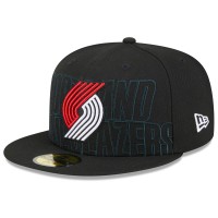 Бейсболка Portland Trail Blazers New Era 2023 NBA Draft 59FIFTY - Black