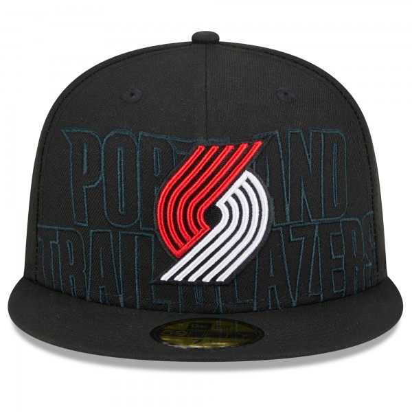 Бейсболка Portland Trail Blazers New Era 2023 NBA Draft 59FIFTY - Black
