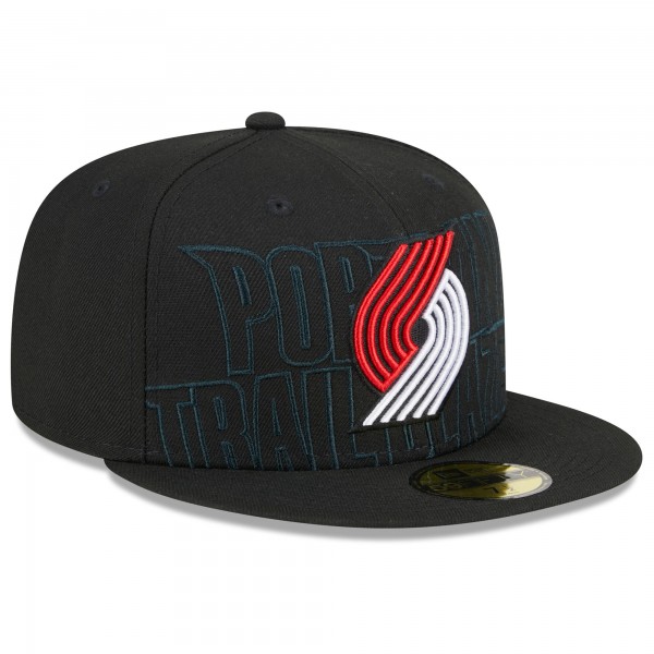 Бейсболка Portland Trail Blazers New Era 2023 NBA Draft 59FIFTY - Black