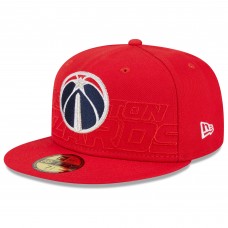 Бейсболка Washington Wizards New Era 2023 NBA Draft 59FIFTY - Red