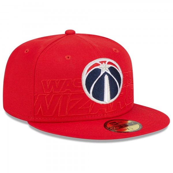 Бейсболка Washington Wizards New Era 2023 NBA Draft 59FIFTY - Red