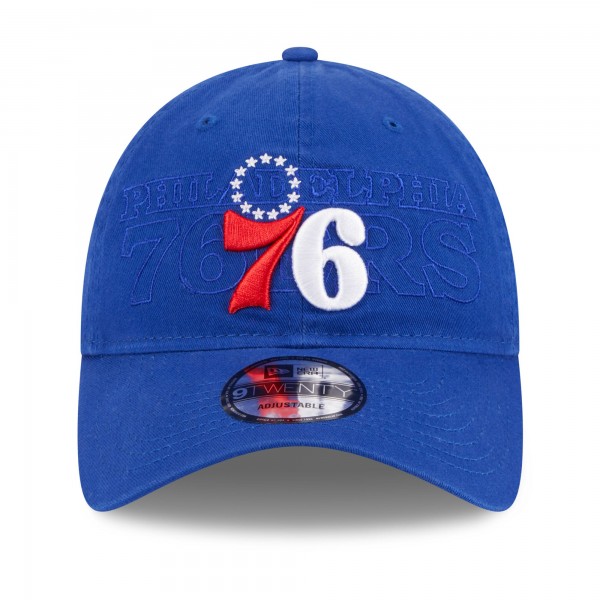 Бейсболка Philadelphia 76ers New Era 2023 NBA Draft 9TWENTY - Royal