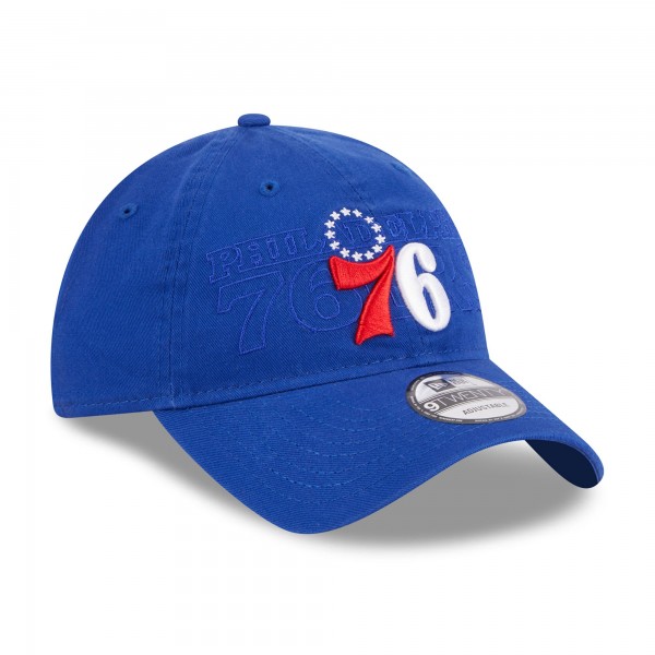 Бейсболка Philadelphia 76ers New Era 2023 NBA Draft 9TWENTY - Royal