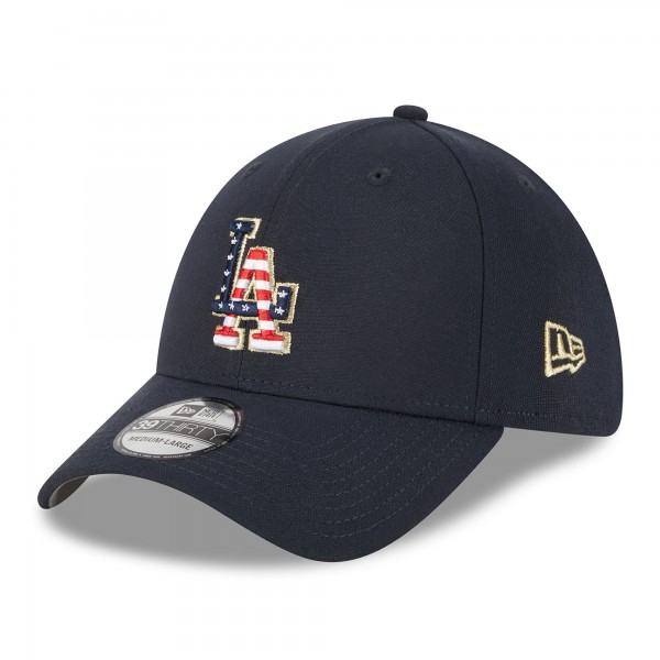 Бейсболка Los Angeles Dodgers New Era 2023 Fourth of July 39THIRTY - Navy