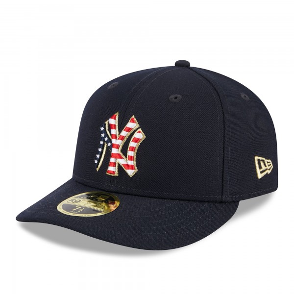Бейсболка New York Yankees New Era 2023 Fourth of July Low Profile 59FIFTY - Navy
