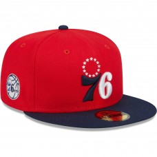 Бейсболка Philadelphia 76ers New Era 59FIFTY - Red/Navy
