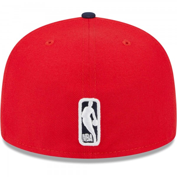 Бейсболка Philadelphia 76ers New Era 59FIFTY - Red/Navy
