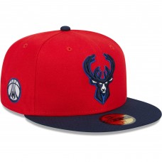 Бейсболка Milwaukee Bucks New Era 59FIFTY - Red/Navy