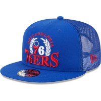 Бейсболка Philadelphia 76ers New Era Bold Laurels 9FIFTY - Royal