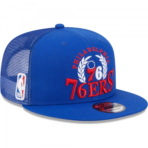 Бейсболка Philadelphia 76ers New Era Bold Laurels 9FIFTY - Royal