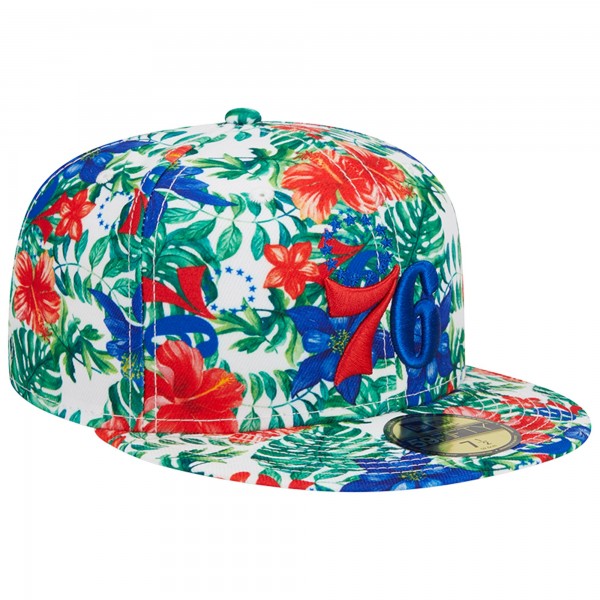 Бейсболка Philadelphia 76ers New Era Tropical Hibiscus 59FIFTY