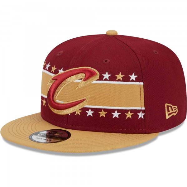 Бейсболка Cleveland Cavaliers New Era Banded Stars 9FIFTY - Wine