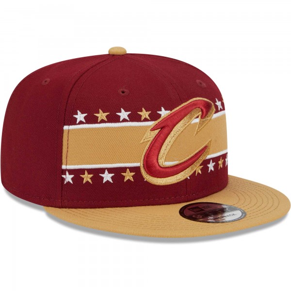 Бейсболка Cleveland Cavaliers New Era Banded Stars 9FIFTY - Wine