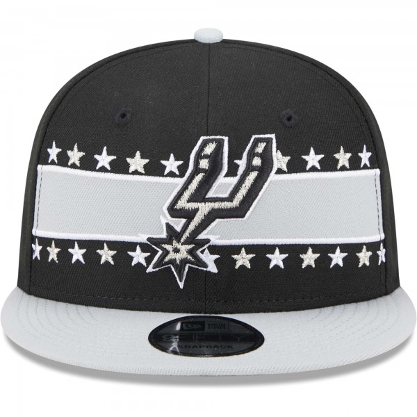 Бейсболка San Antonio Spurs New Era Banded Stars 9FIFTY - Black