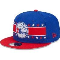 Бейсболка Philadelphia 76ers New Era Banded Stars 9FIFTY - Royal